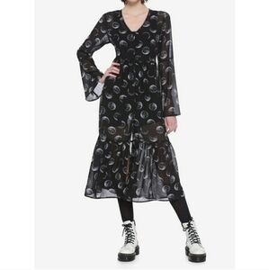 Ht Black Moon Phase Dress